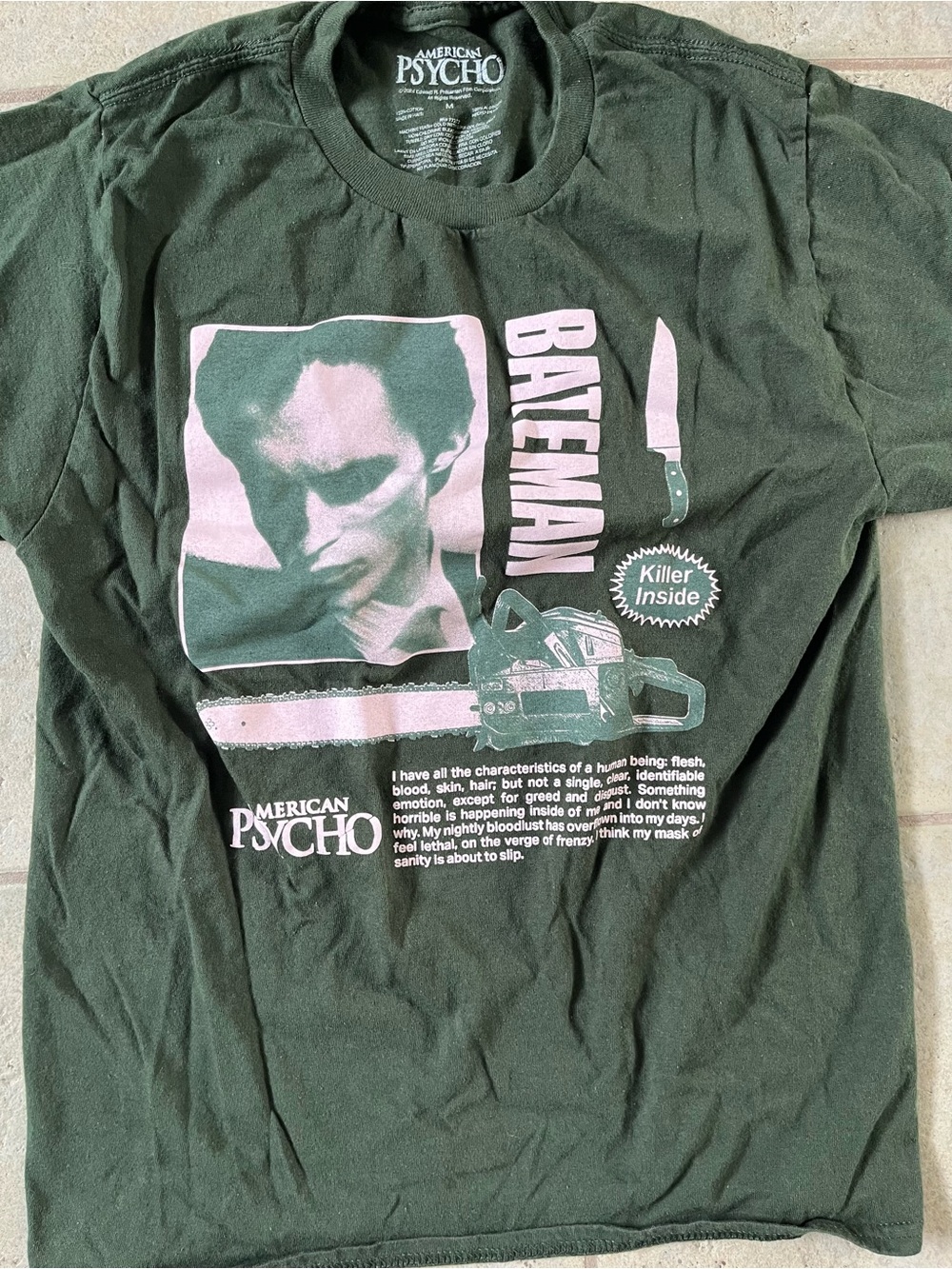 American Psycho Graphic Tee for Men